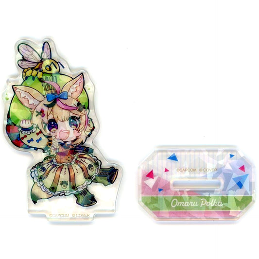 Omaru Polka Hologram Trading Acrylic Stand VTuber Hololive 5th Gen x Monster Hunter Wilds x CAPCOM CAFE [USED]