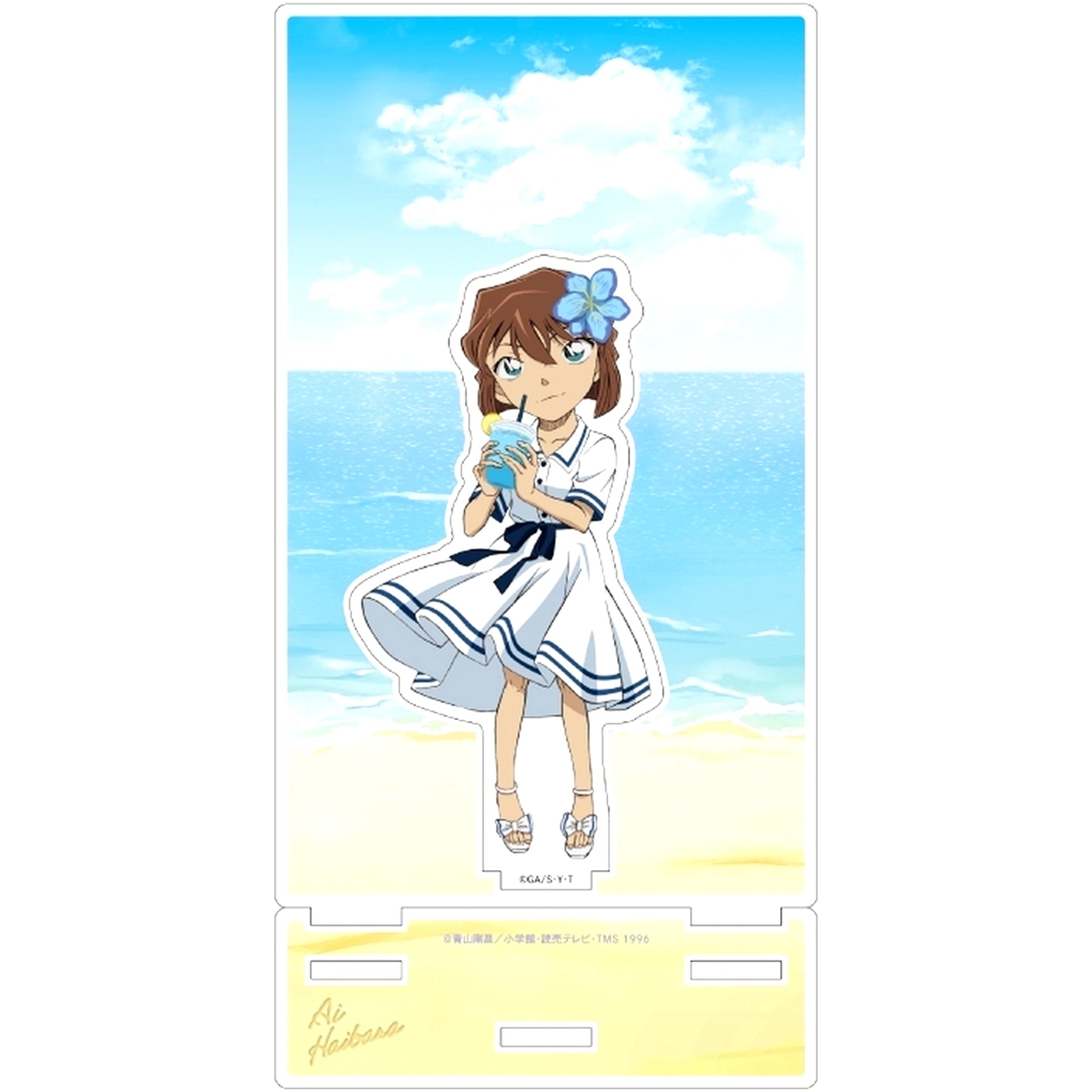 Ai Haibara Detective Conan Seaside Acrylic Stand with Background Frame [USED]