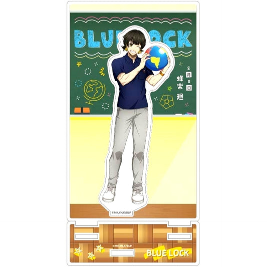 Meguru Bachira Acrylic Stand with Background Frame Study BLUELOCK [USED]