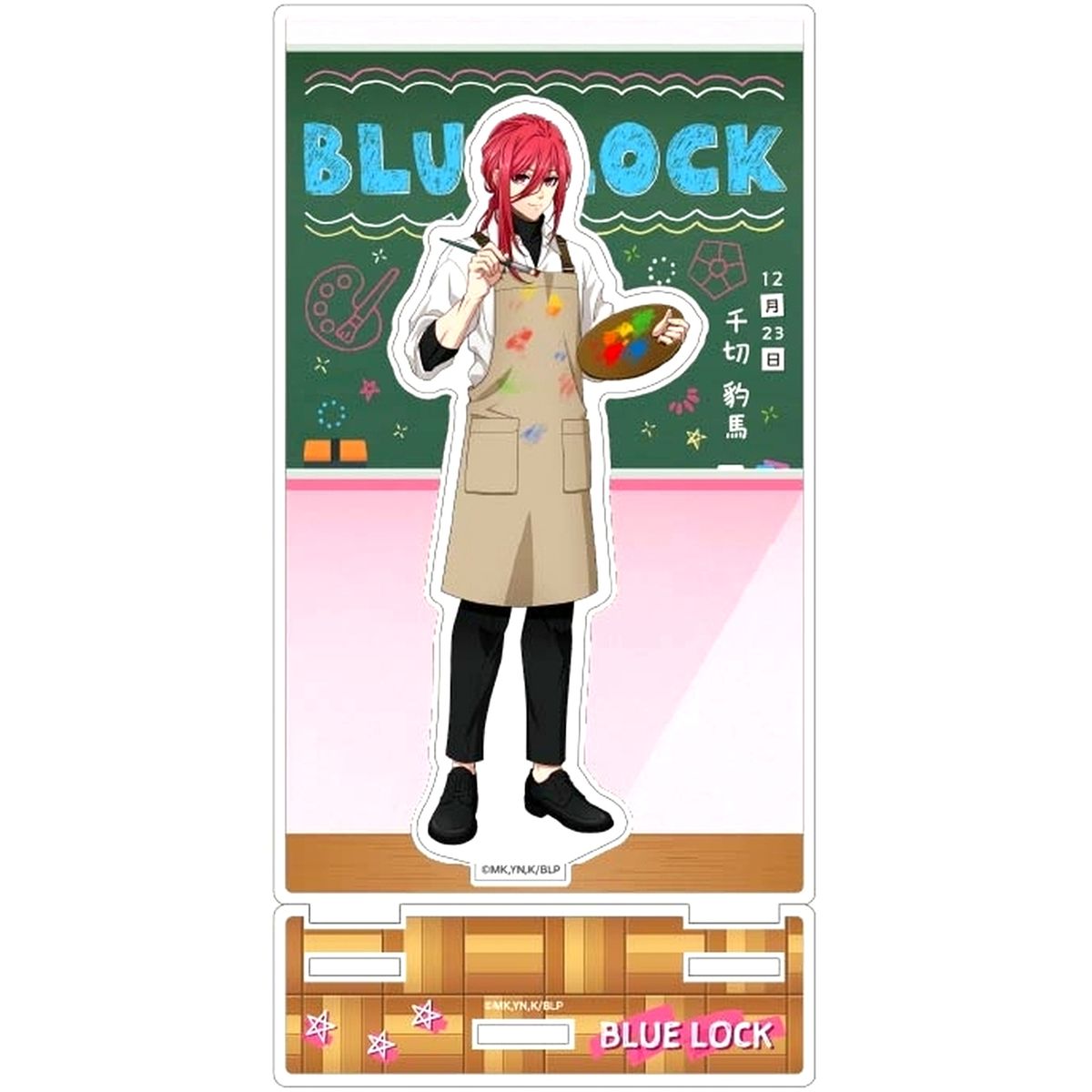 Hyoma Chigiri Acrylic Stand with Background Frame Study Blue Lock [USED]