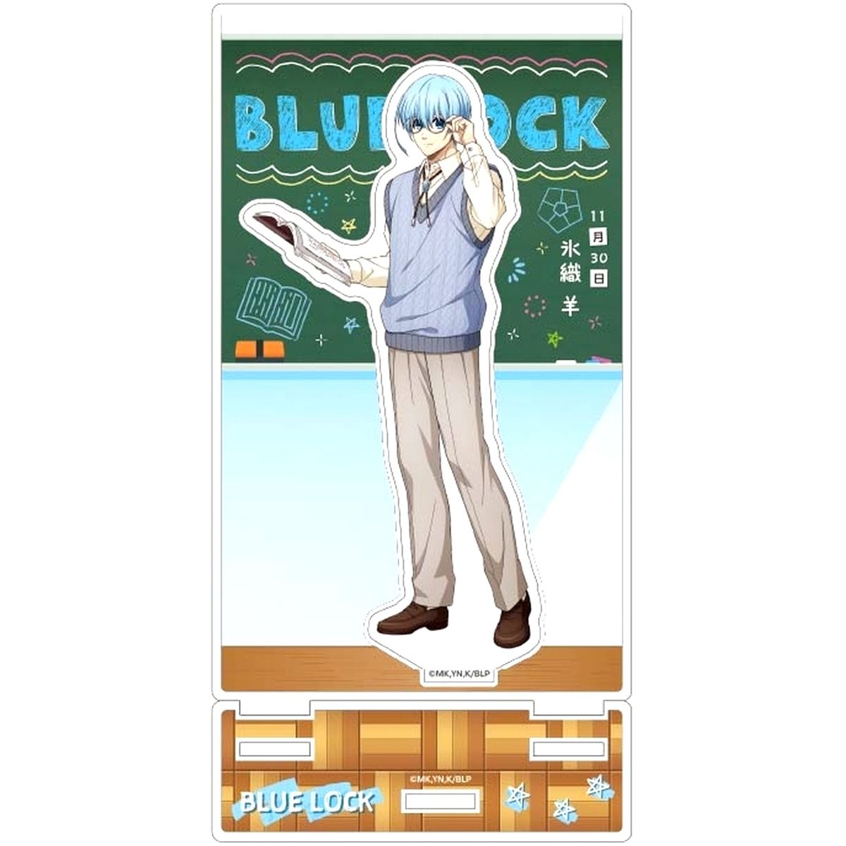 Yo Hiori Acrylic Stand with Background Frame Study Blue Lock [USED]