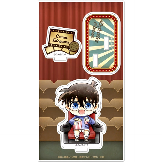 Conan Edogawa Mini Character Movie Watching Acrylic Stand Detective Conan [USED]