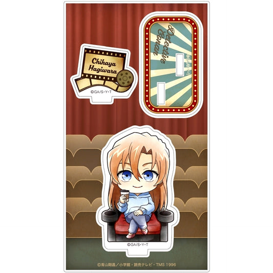 Chihaya Hagiwara Mini Character Movie Watching Acrylic Stand Detective Conan [USED]