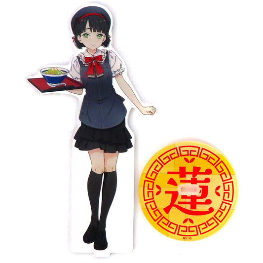 Ginko Momose BIG Acrylic Stand Love Live! Hasunosora Girls' High School Idol Club x Hachiban Ramen [USED]