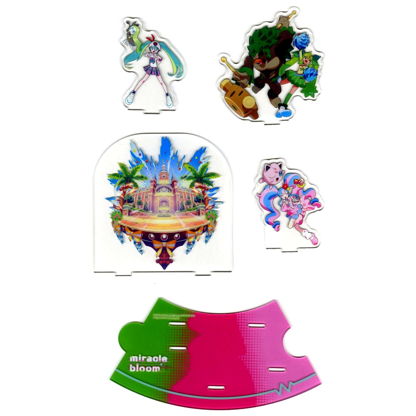 miracle bloom Pokemon feat. Hatsune Miku Project VOLTAGE High Connecting Acrylic Stand Collection Pokemiku 18 Harmony Stage Pokemon Center Limited [USED]
