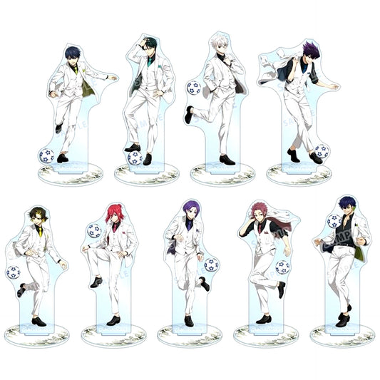 Set of 9 TV Anime Blue Lock Illustration Suit Model Ver. Part 2 Trading Acrylic Stand [USED]