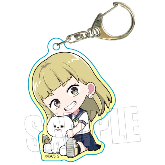 Manami Watanabe Gyugyutto Acrylic Keychain You and I Are Polar Opposites [USED]