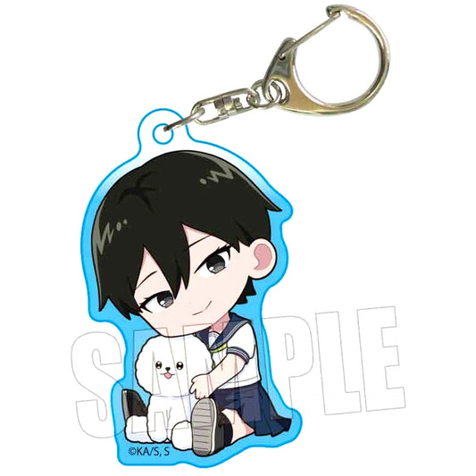 Aoi Sato Gyugyutto Acrylic Keychain You and I Are Polar Opposites [USED]