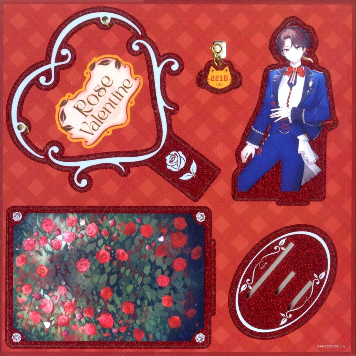 Saegusa Akina Acrylic Stand L Virtual YouTuber Nijisanji Rose Valentine [USED]