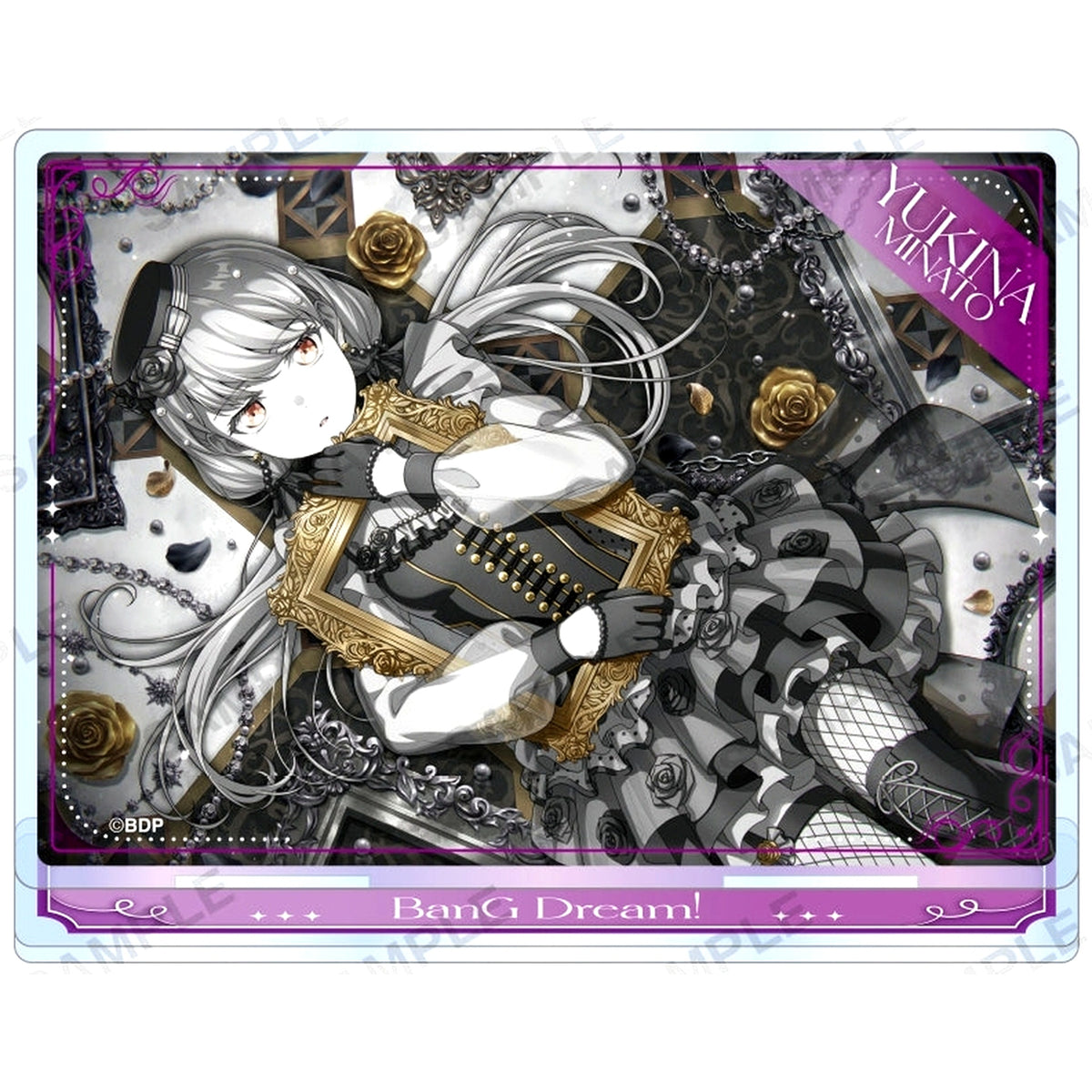 Yukina Minato BanG Dream! Girls Band Party! Roselia Plate Acrylic Stand Vol. 1 [USED]