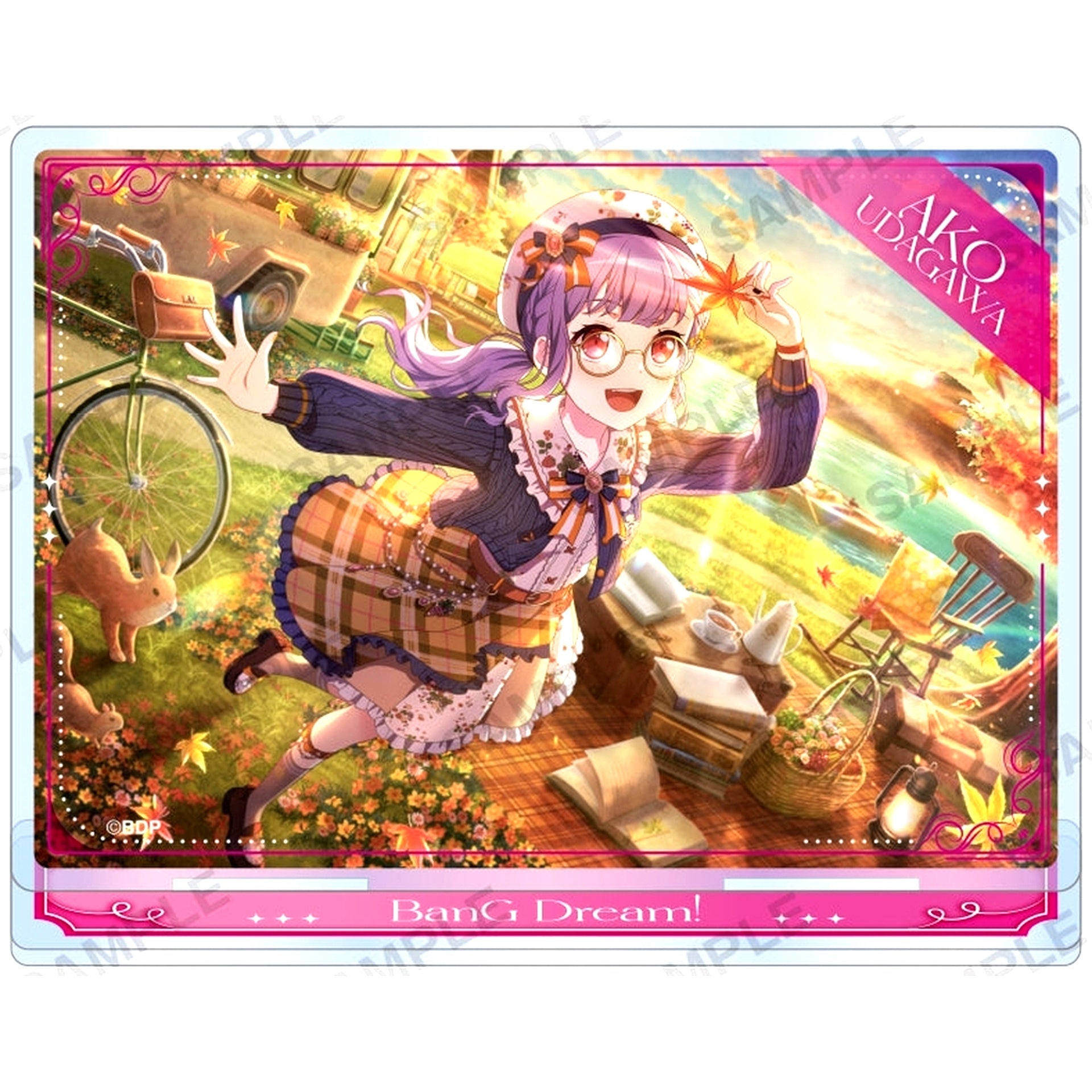 Ako Udagawa BanG Dream! Girls Band Party! Roselia Plate Acrylic Stand Vol. 1 [USED]