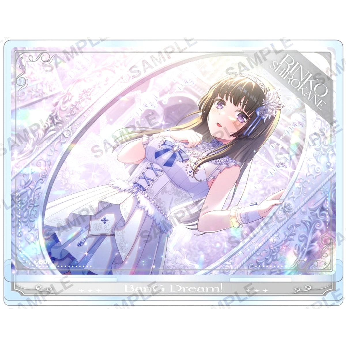 Rinko Shirokane BanG Dream! Girls Band Party! Roselia Plate Acrylic Stand Vol. 1 [USED]