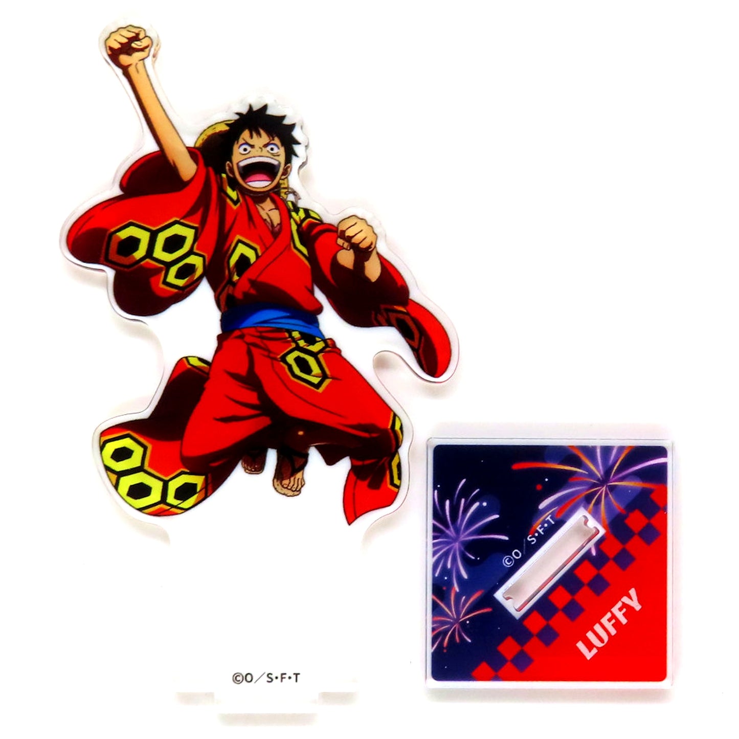 Monkey D. Luffy Acrylic Stand One Piece Mugiwara Store Shinjuku Branch Limited [USED]