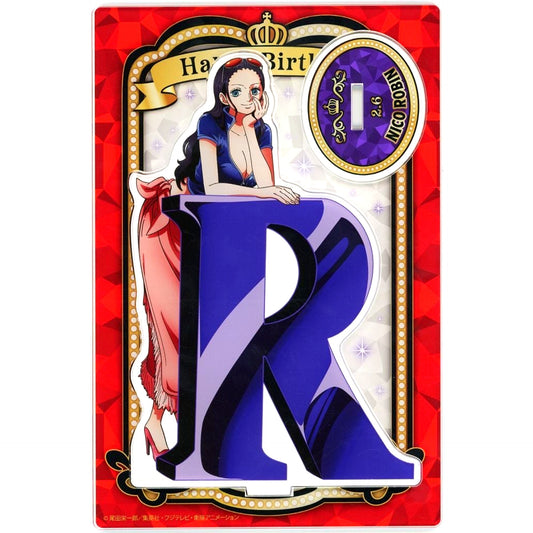 2.6 Nico Robin HBD Initial Acrylic Stand One Piece [USED]