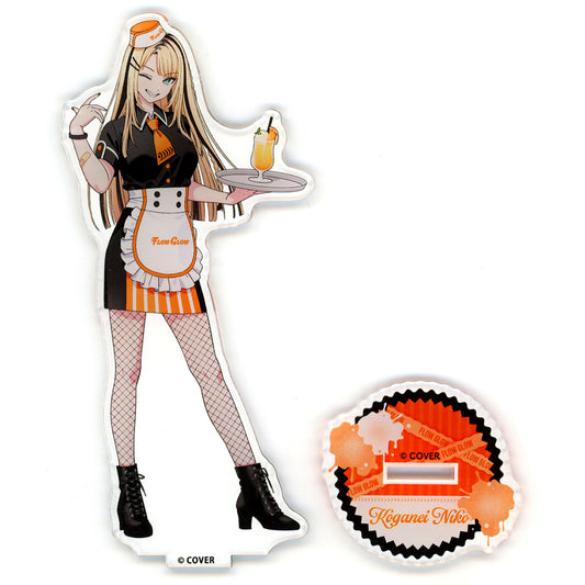 Kogane Niko Life-size Acrylic Stand Cafe Ver. Virtual YouTuber Hololive FLOW GLOW TOWER RECORDS CAFE Spring has come [USED]