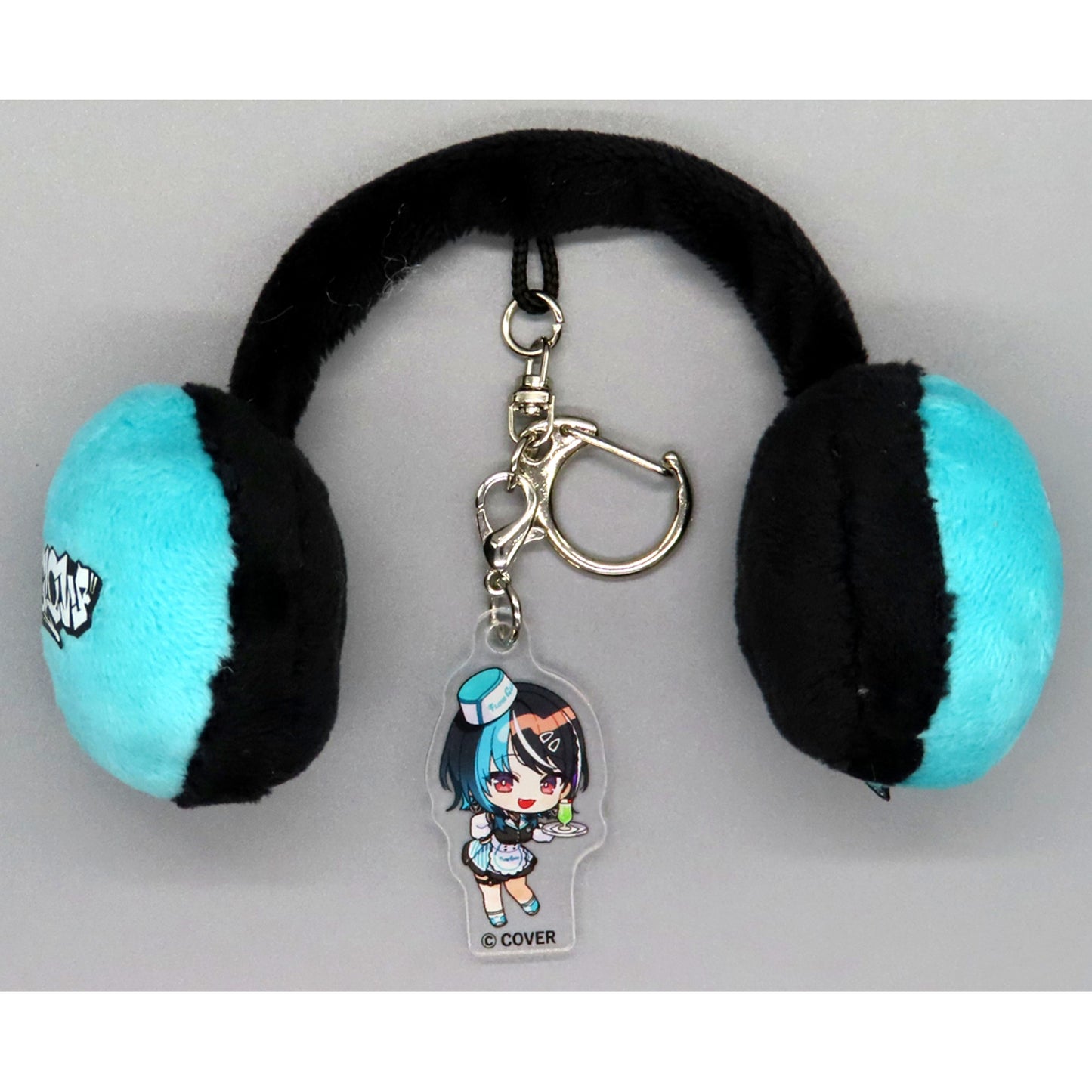 Rindo Chihaya Headphone Keychain VTuber Hololive FLOW GLOW x TOWER RECORDS CAFE FLOW GLOW Spring has come [USED]