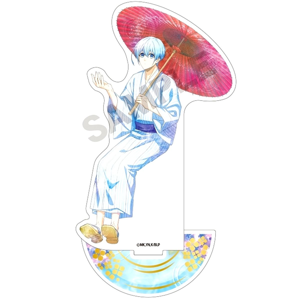 Yo Hiori Foil Acrylic Stand Samidare Nuance Color Blue Lock [USED]