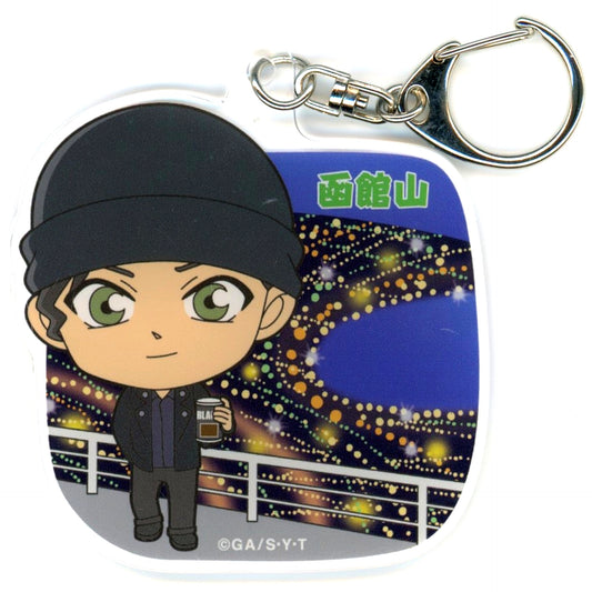 Shuichi Akai Detective Conan Acrylic Keychain Mt. Hakodate Limited [USED]