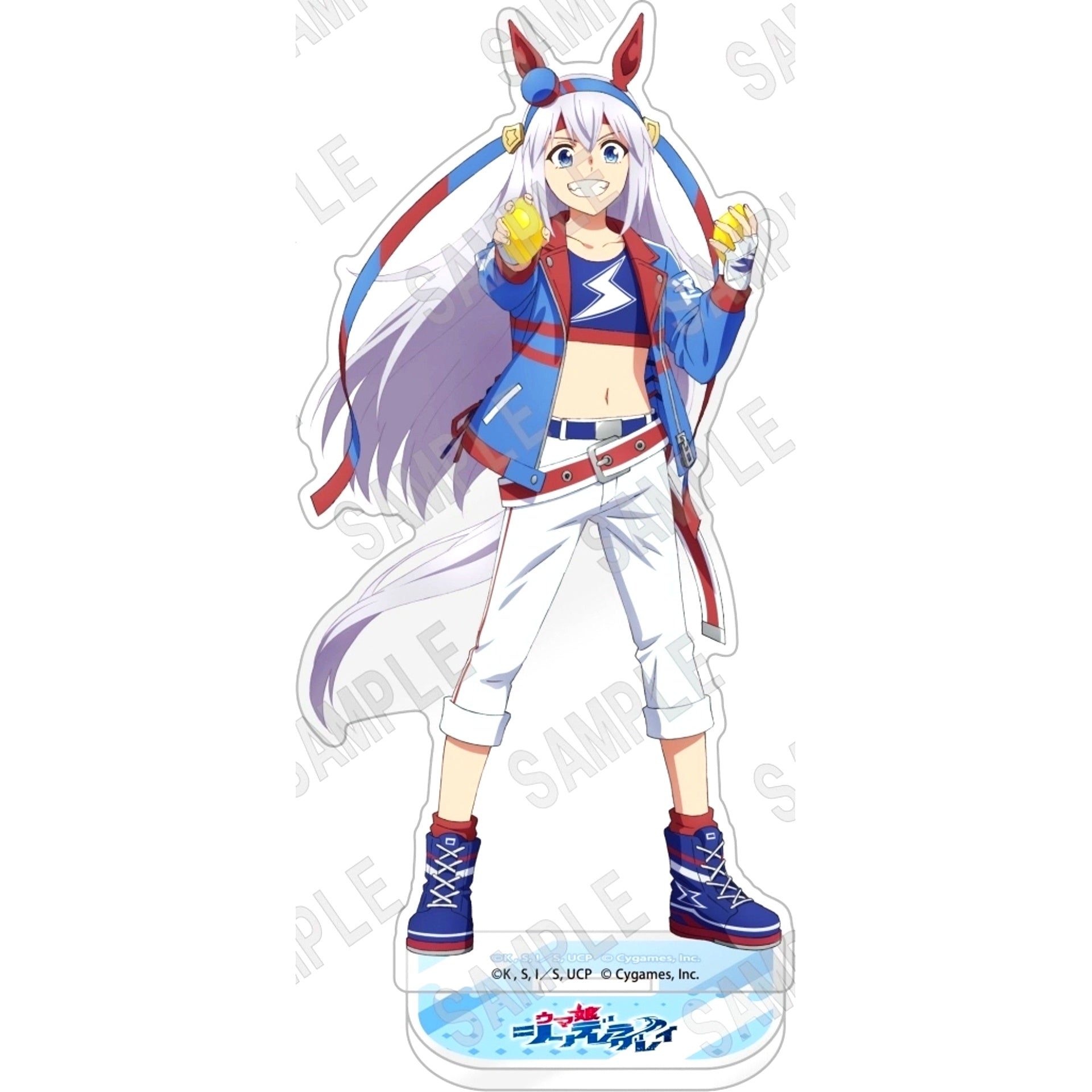 Tamamo Cross Anime Uma Musume: Cinderella Gray Acrylic Stand Monthly The Television Cover Ver. [USED]