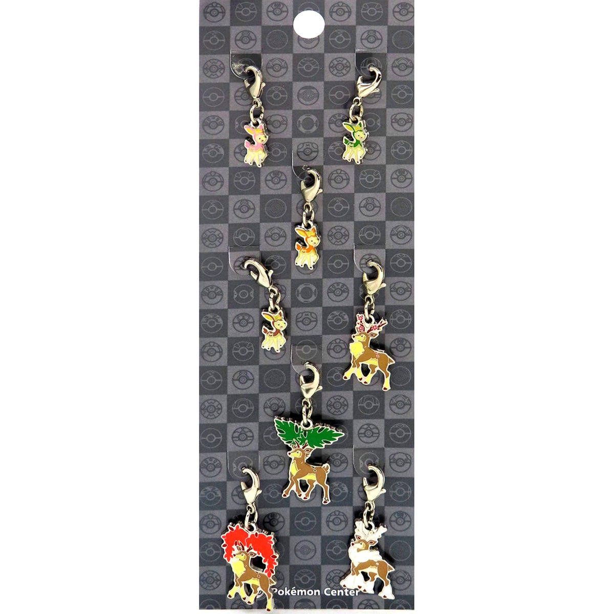 Deerling 585 & Sawsbuck 586 Pokemon National Pokedex Metal Charm Pokemon Center Limited [USED]