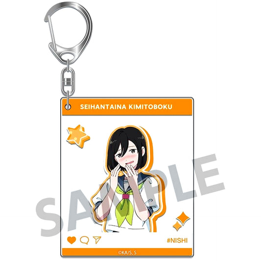 Nishi Acrylic Keychain You and I Are Polar Opposites [USED]