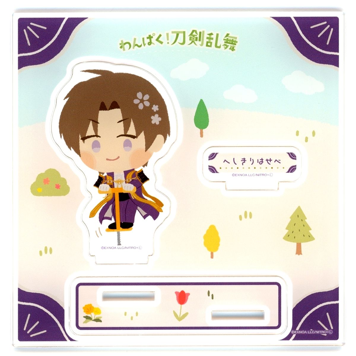 Heshikiri Hasebe Wanpaku! Touken Ranbu DMM Scratch! Acrylic Stand Everyone Together Wanpaku Time Scratch Round 3 C-5 Prize [USED]