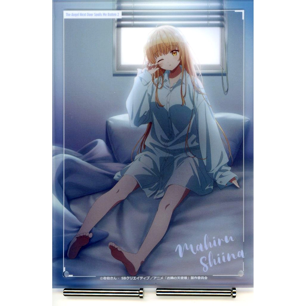 Mahiru Shiina Waking Up Prize B KujiQ The Angel Next Door Spoils Me Rotten 2 Morning Moment Acrylic Panel [USED]