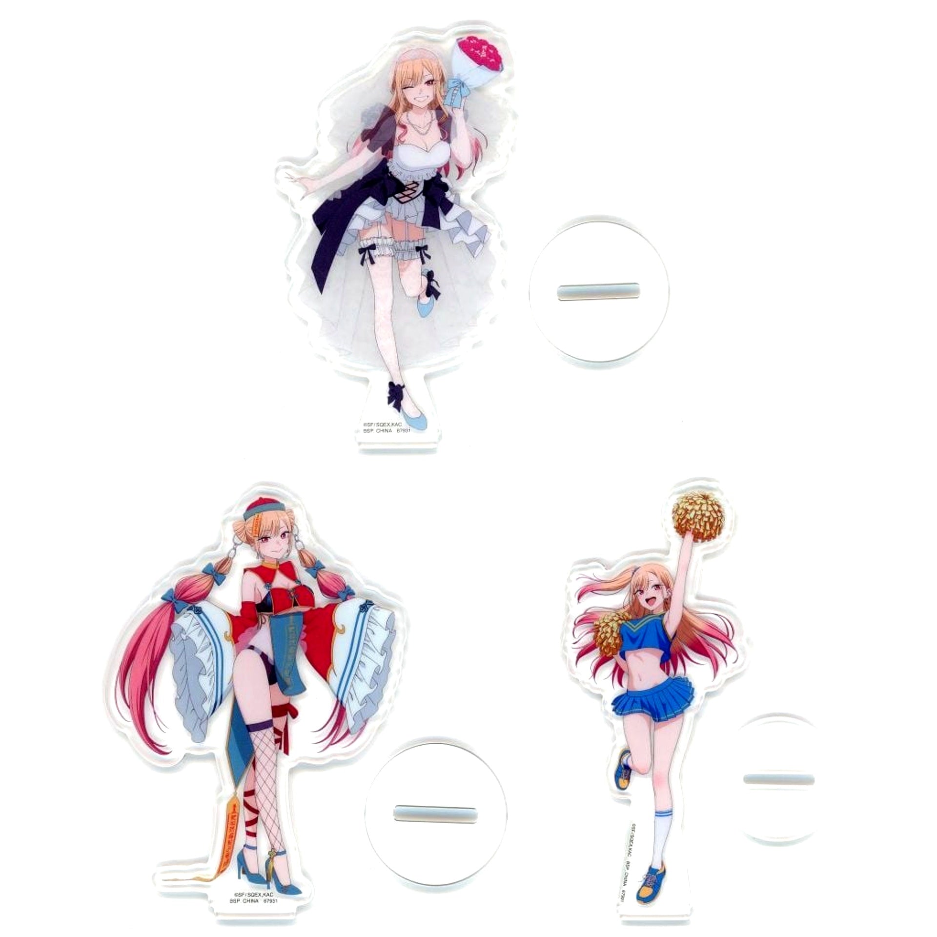 Set of 3 Illustration E Prize Ichiban Kuji TV Anime My Dress-Up Darling Season 2 Acrylic Stand [USED]