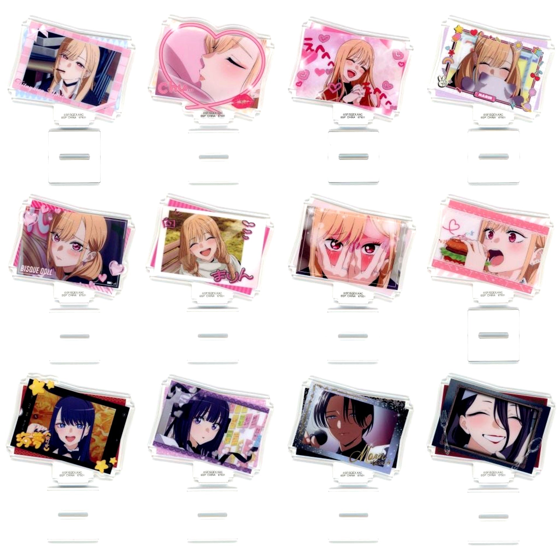 Set of 12 F Prize Ichiban Kuji TV Anime My Dress-Up Darling Season 2 Acrylic Stand [USED]