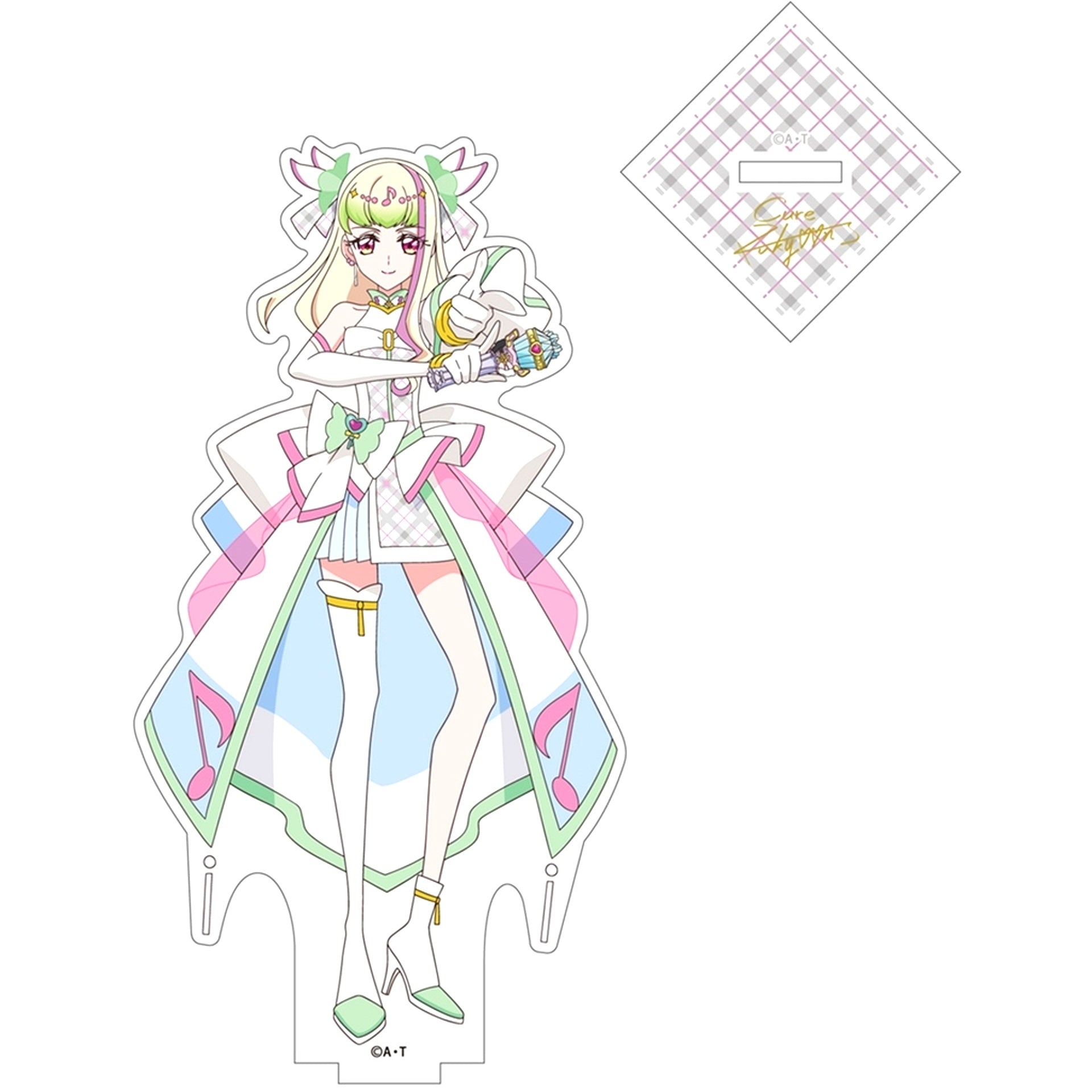 Cure Zukyun Acrylic Stand You and Idol Pretty Cure [USED]
