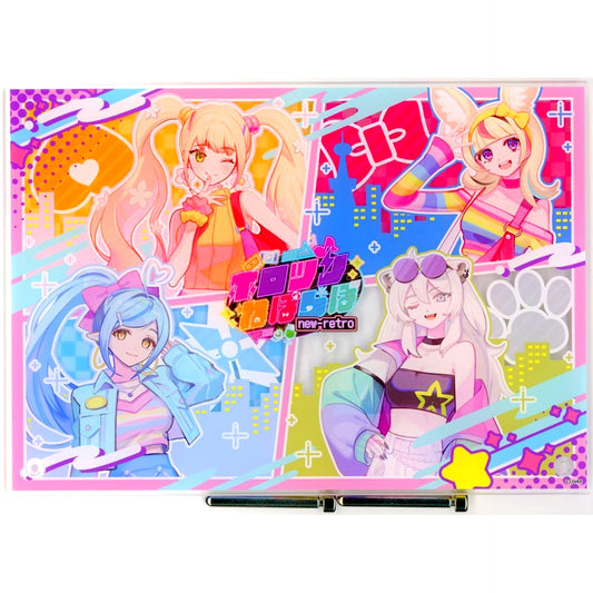 Group 4 Members Acrylic Art Board VTuber Hololive Holo Tree NePoLaBo POP-UP SHOP & CAFE in Tree Village [USED]
