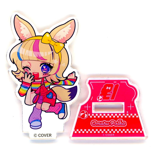 Omaru Polka Trading Acrylic Stand new-retor Ver. Virtual YouTuber Hololive HoloTuri NePoLaBo POP-UP SHOP CAFE in Tree Village [USED]