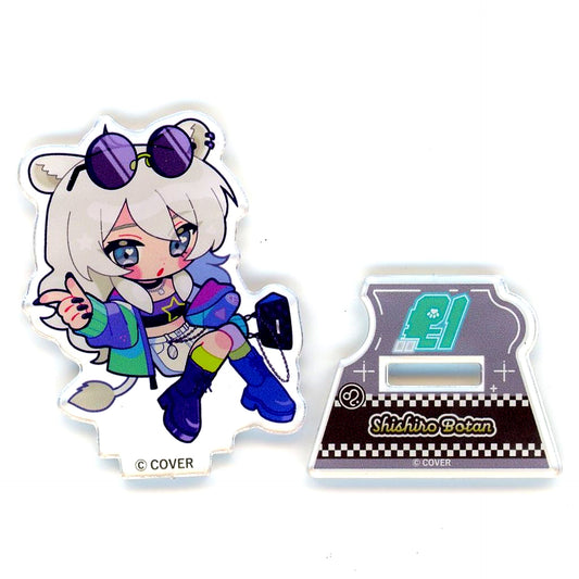 Shishiro Botan Trading Acrylic Stand new-retor Ver. VTuber Hololive Holo Tree NePoLaBo POP-UP SHOP & CAFE in Tree Village [USED]