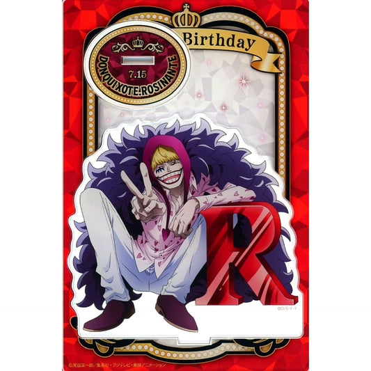 7.15 Donquixote Rosinante - Corazon HBD Initial Acrylic Stand One Piece [USED]