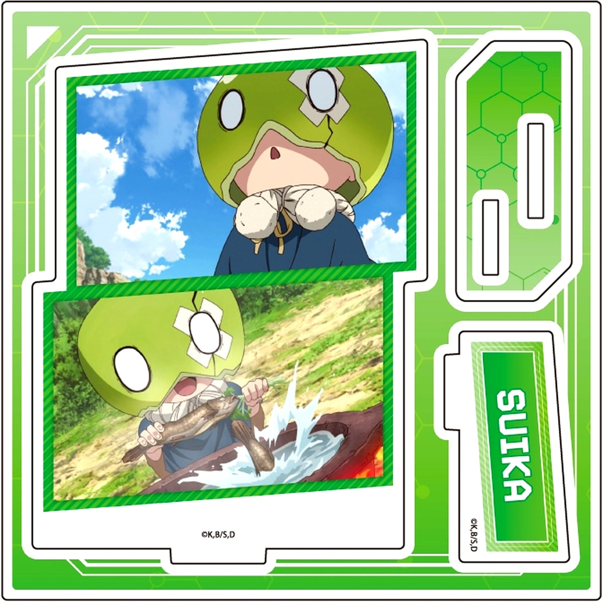 Suika 13. Dr.STONE Scene Shot Illustration Acrylic Stand Plate [USED]