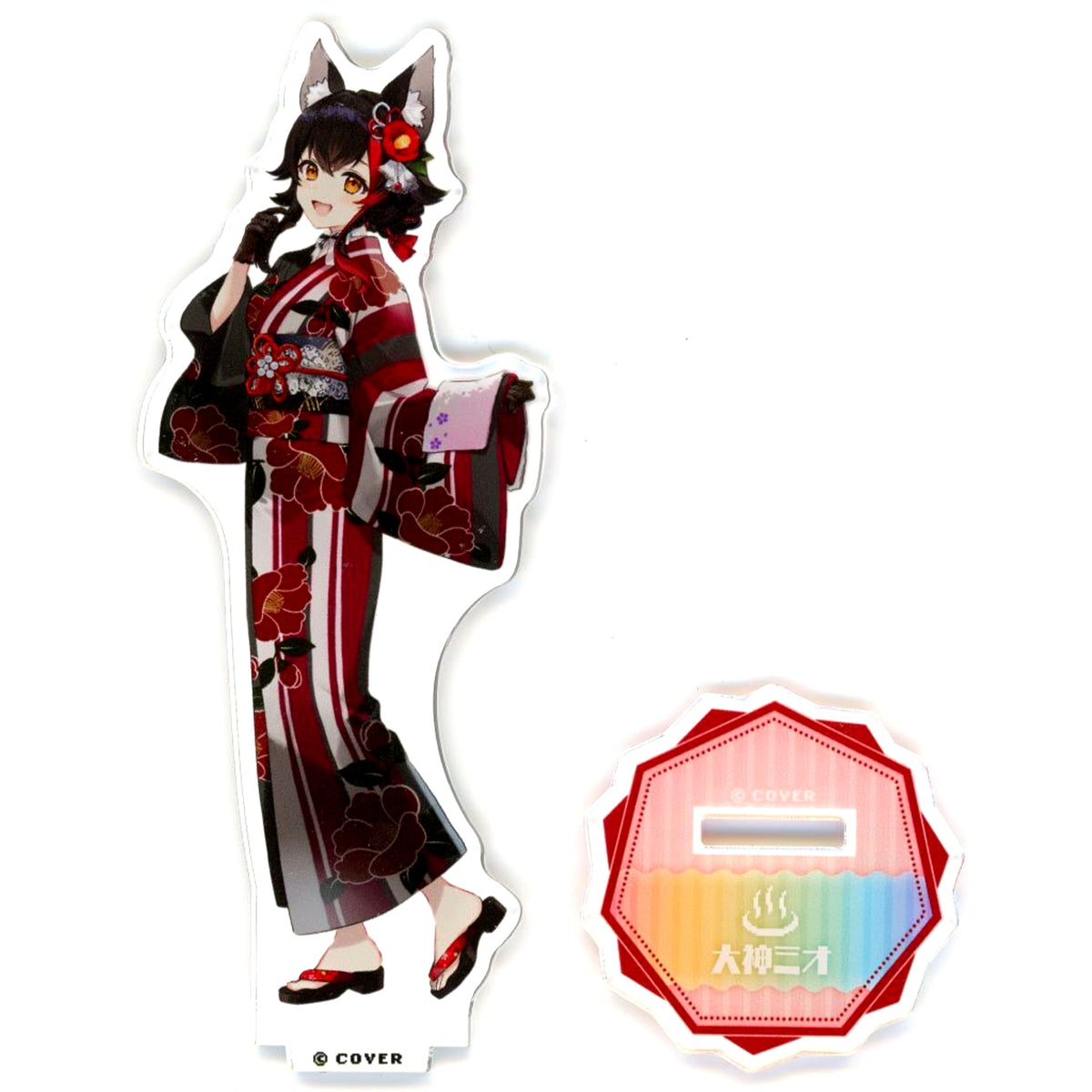 Ookami Mio Life-size Acrylic Stand Yukata Ver. Virtual YouTuber Hololive Gokurakuyu RAKU SPA Collaboration 8th Furo Life [USED]