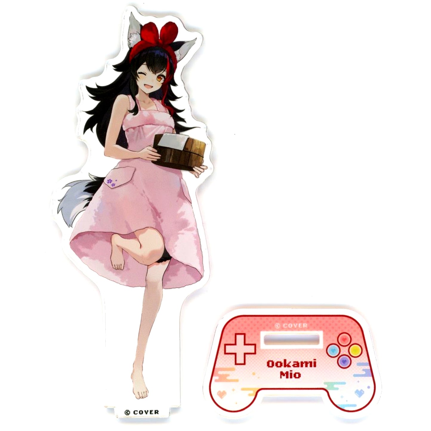 Ookami Mio Life-size Acrylic Stand After Bath Ver. Virtual YouTuber Hololive Gokurakuyu RAKU SPA Collaboration 8th Furo Life [USED]