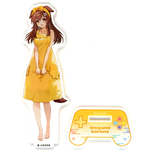 Inugami Korone Life-Size Acrylic Stand After Bath Ver. VTuber Hololive x Gokurakuyu RAKU SPA Collab 8th Furo Life [USED]
