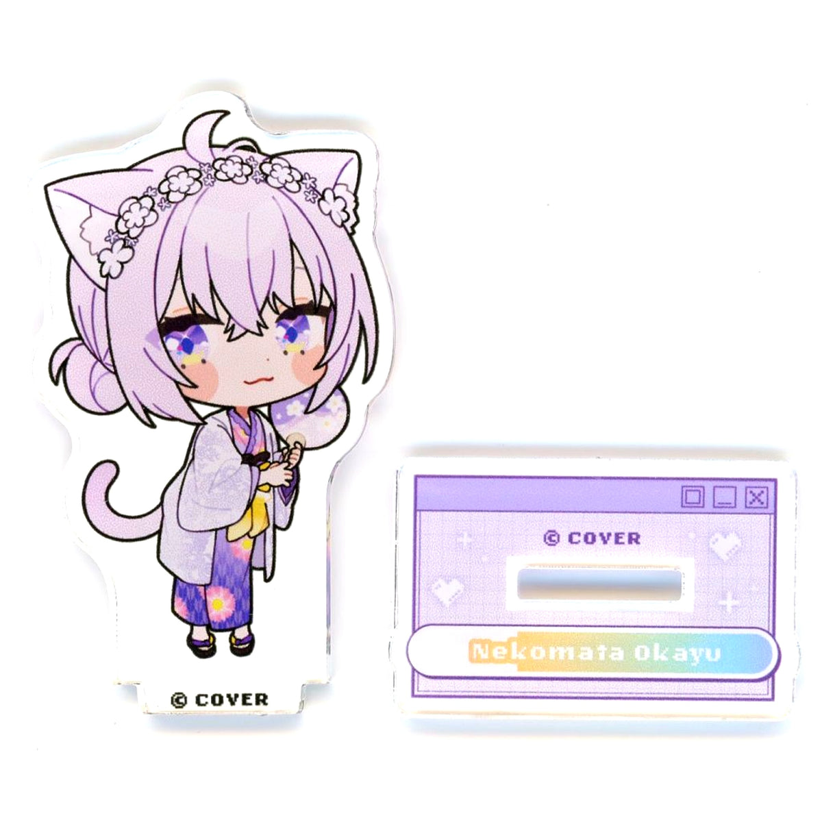 Nekomata Okayu Trading Acrylic Stand Mini Character Ver. VTuber Hololive x Gokurakuyu RAKU SPA Collab 8th Furo Life [USED]