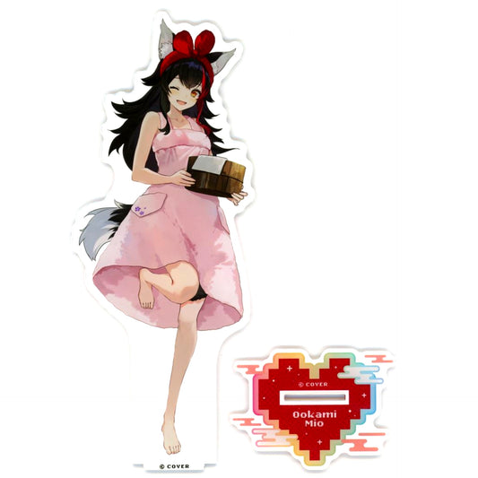 Ookami Mio Large Acrylic Stand Furo Agari Ver. Virtual YouTuber Holo Live Gokurakuyu RAKU SPA Collab Vol 8 Furo Life Mail Order Exclusive [USED]