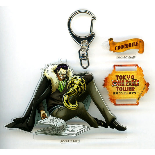 Crocodile One Piece Acrylic Keychain Mugiwara Store Tokyo One Piece Tower Limited [USED]