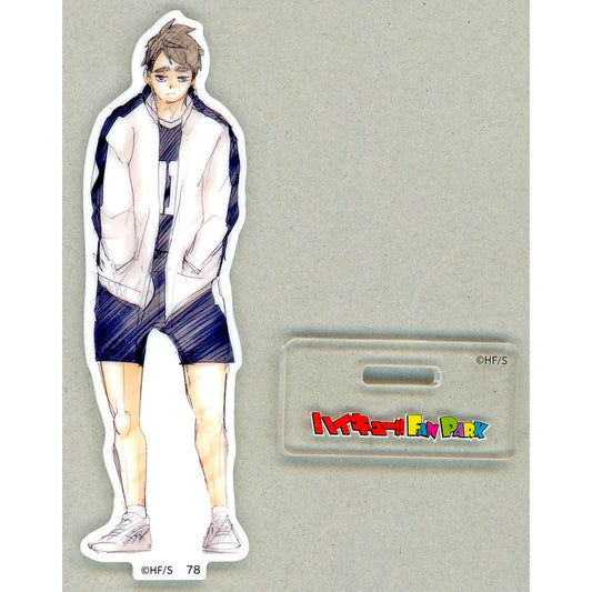 Osamu Miya No.78 Haikyu!! FAN PARK Kyara Pane Gundan!! Acrylic Stand Memorial Jump Characters Store Exclusive [USED]