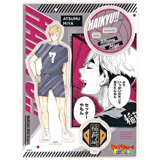Atsumu Miya Haikyu!! FAN PARK Kyara Pane Gundan!! Acrylic Stand Ex. Memorial [USED]