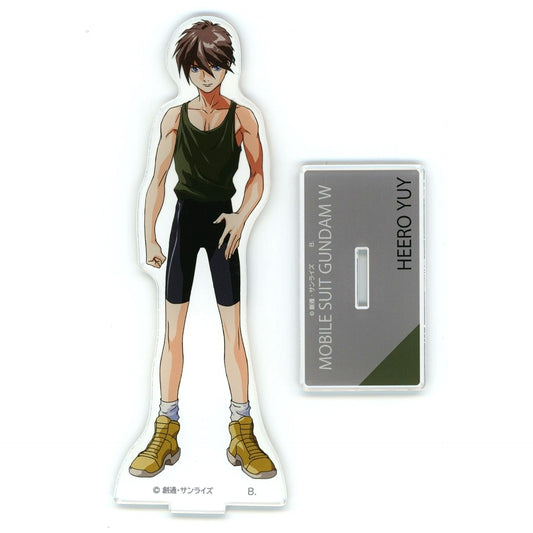 Heero Yuy Front Big Acrylic Stand Part 2 Mobile Suit Gundam Wing [USED]