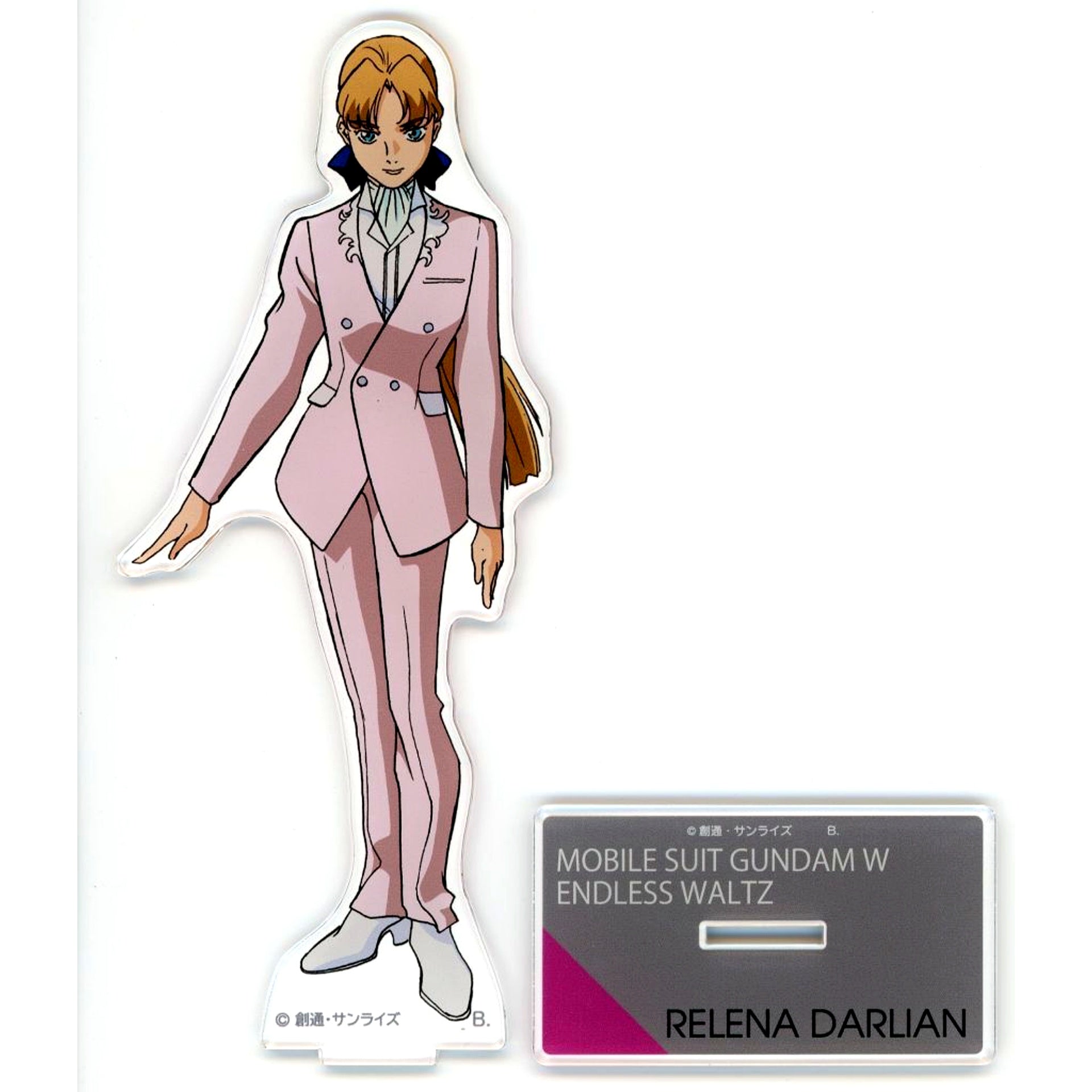 Relena Darlian Big Acrylic Stand Mobile Suit Gundam Wing Endless Waltz [USED]
