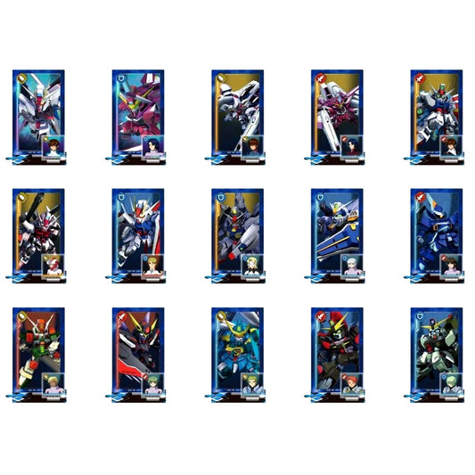 15 Types Complete Set SD Gundam G Generation Eternal Squad Formation Acrylic Stand Collection Mobile Suit Gundam SEED [USED]