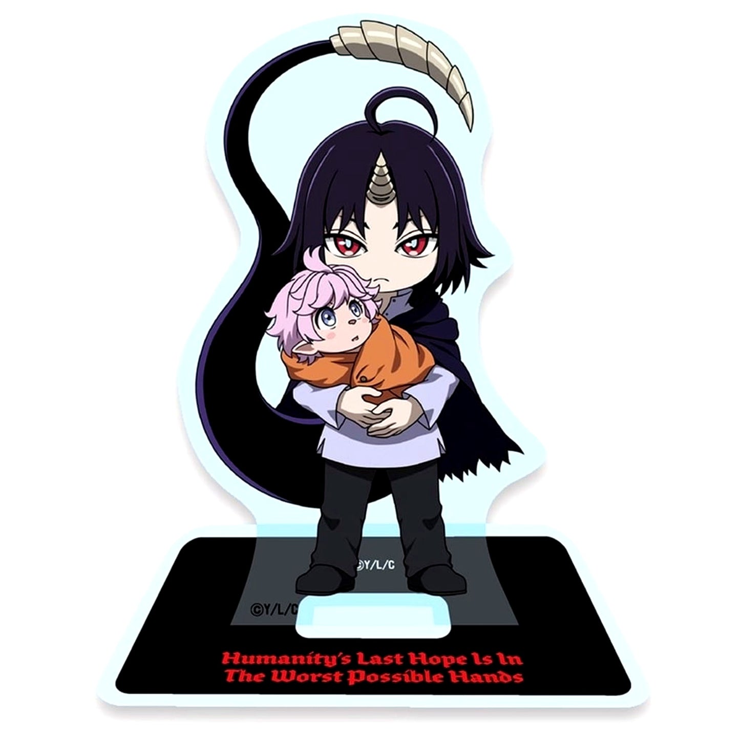 Annoyed Clen and Luna Clevatess The King of Devil Beasts The Baby and The Brave of Undead Acrylic Stand [USED]