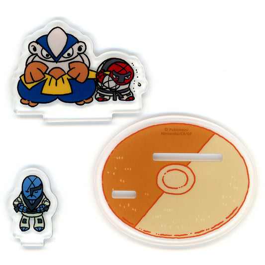 Sawk & Hariyama & Throh Mini Acrylic Stand Collection Training Pokemon Center Limited [USED]