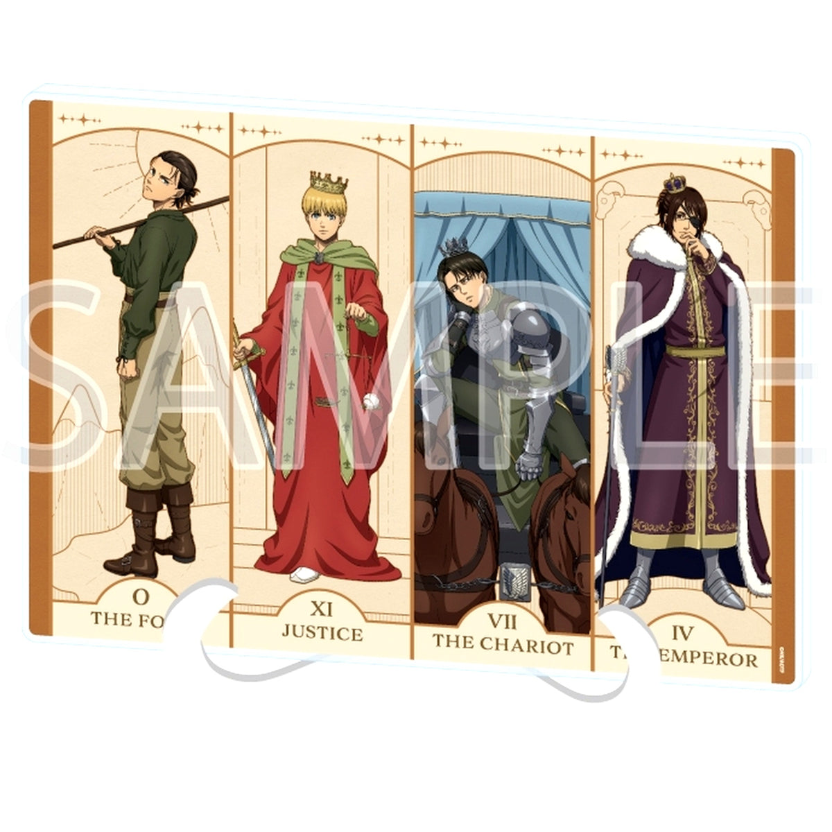 All Characters 06. Tarot Ver. Attack on Titan The Final Season TV Anime Illustration Acrylic Art Board A5 Size [USED]