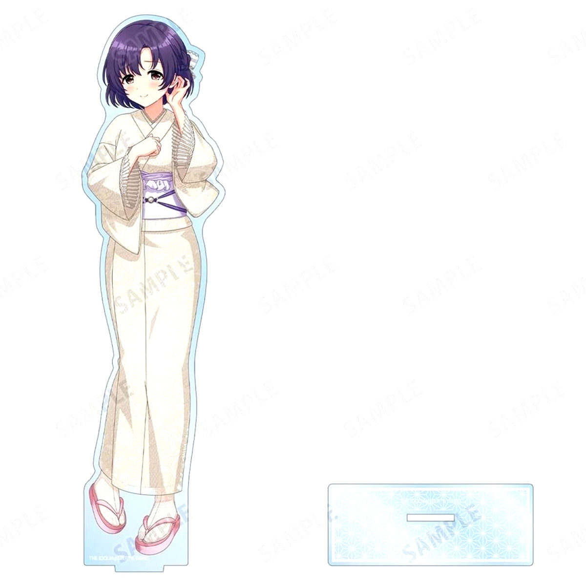Hotaru Shiragiku Illustration Lace Kimono Ver. Extra Large Acrylic Stand THE IDOLM@STER Cinderella Girls Pop-up Street at Okuyama Omairimachi / Asakusa Nishi-Sando [USED]